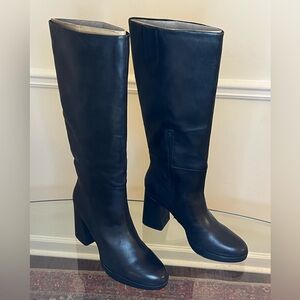 Naturalizer Women's Gen N Align Knee High Black Genuine Leather Boot. Size 12.